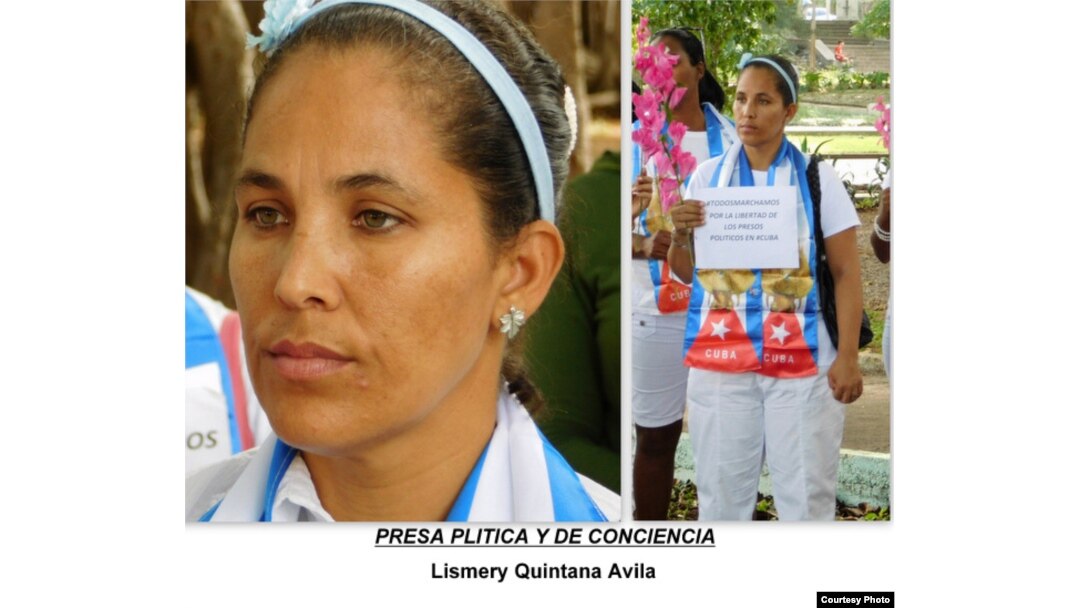 Lismery Quintana, presa política. (Cortesía: Ángel Moya)