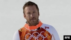 Bode Miller recibe la medalla de bronce en la modalidad de esquí alpino (Sochi 2014).