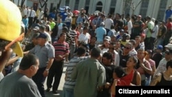 Imágenes de la protesta de cuentapropistas en Holguín