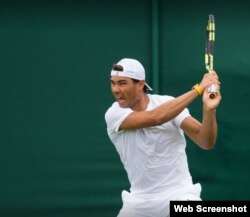 Rafael Nadal en Wimbledon.