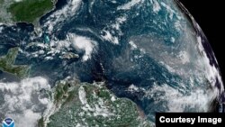 Vista satelital de Dorian. Foto de NOAA.gov