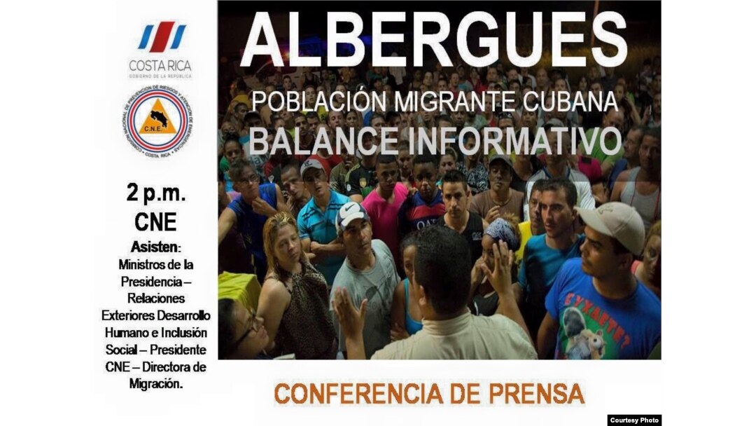 Conferencia de prensa sobre situación de cubanos.