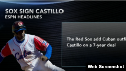 Rusney Castillo aterriza en Boston...