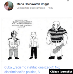 Reporta Cuba Caricatura publicada en el blog La Santanilla Mario Hechavarría