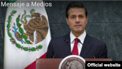 El presidente de México, Enrique Peña Nieto habla a la nación este miércoles