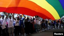 Manifestación en La Habana en el Día del Orgullo Gay.