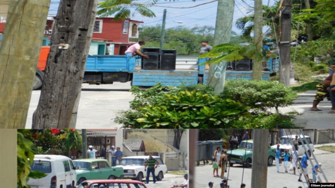 Asedio a sede de Damas de Blanco en Lawton, La habana Fotos de Angel Moya