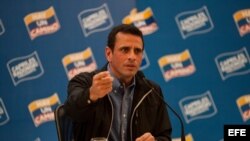 El líder opositor venezolano, Henrique Capriles