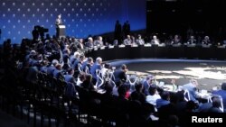 Clausura de CELAC-UE en Santiago de Chile, el domingo 27 de enero de 2013 