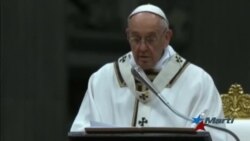 Papa Francisco hace un llamado a la comunidad Internacional
