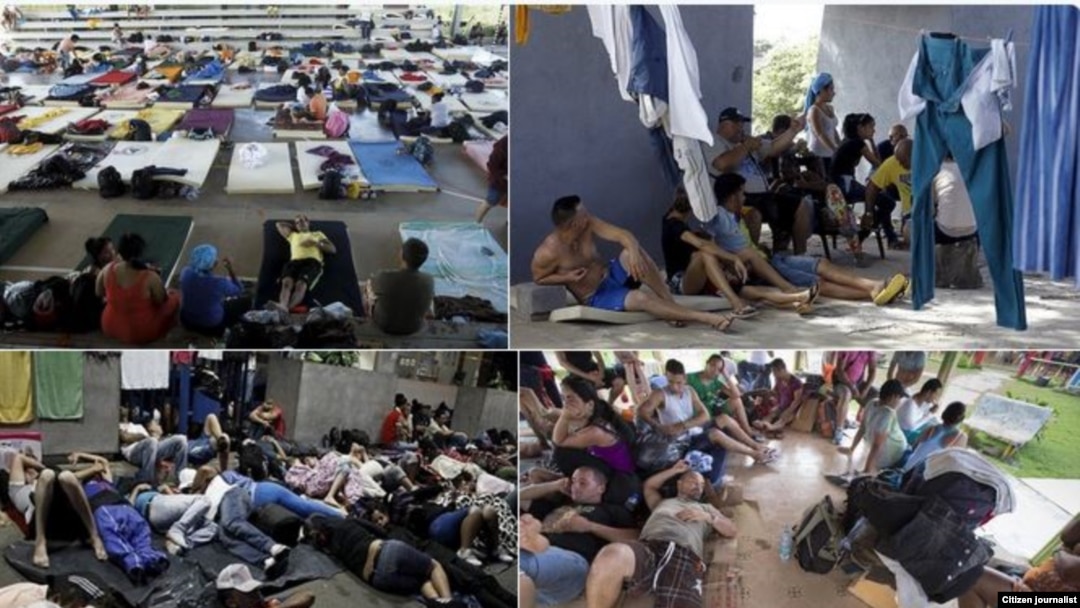 Cubanos varados en Costa Rica.