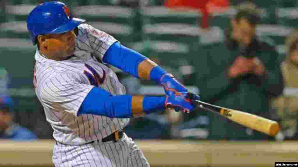 Yoenis Céspedes, jardinero central de los Mets de Nueva York conectó para .304 en los últimos 7 días. Es decir, 7 imparables en 23 turnos, con 2 carreras impulsadas y 4 anotadas. Conectó 2 cuadrangulares. &nbsp;