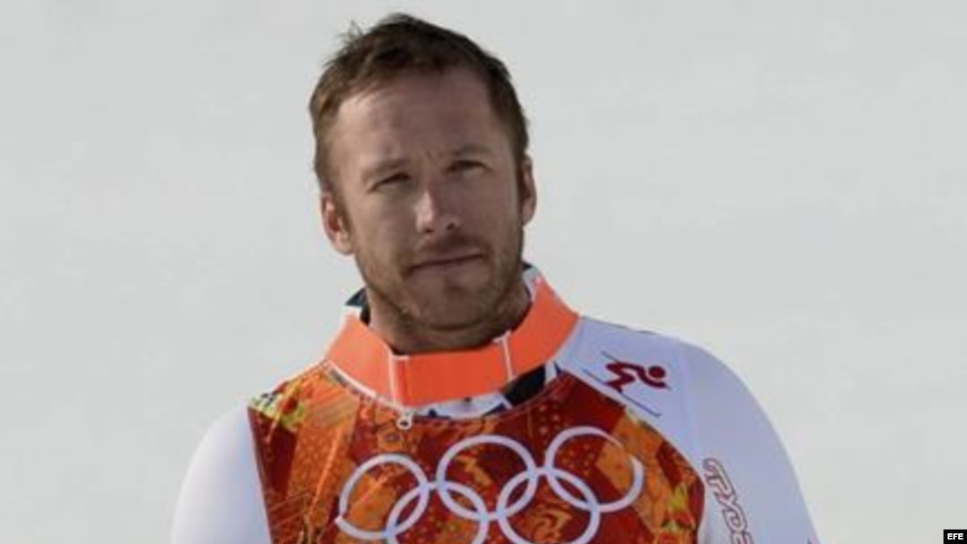 Bode Miller recibe la medalla de bronce en la modalidad de esquí alpino (Sochi 2014).