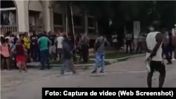 Protesta en el Vedado, La Habana