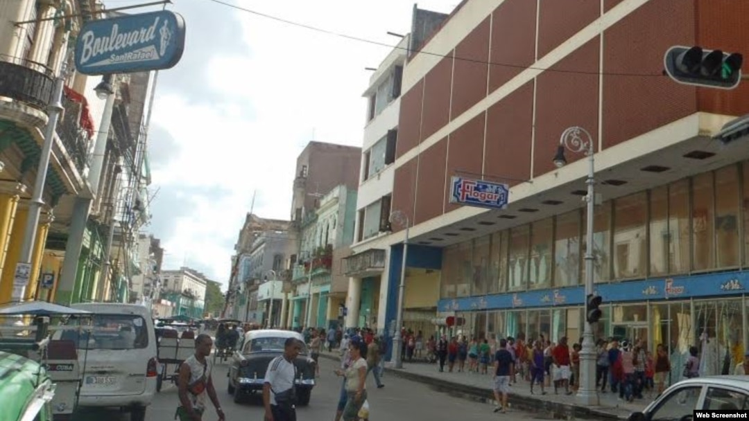 Reporta Cuba. Calle San Rafael y Galiano.
