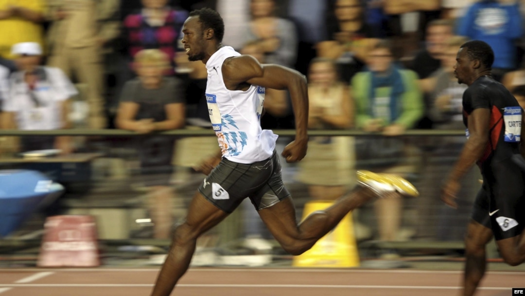Fotografía de archivo del jamaicano Usain Bolt (i). EFE/YORICK