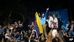 La candidata de la oposición a la presidencia de Venezuela, María Corina Machado, el 23 de octubre de 2023 en Caracas. (AP/Ariana Cubillos).