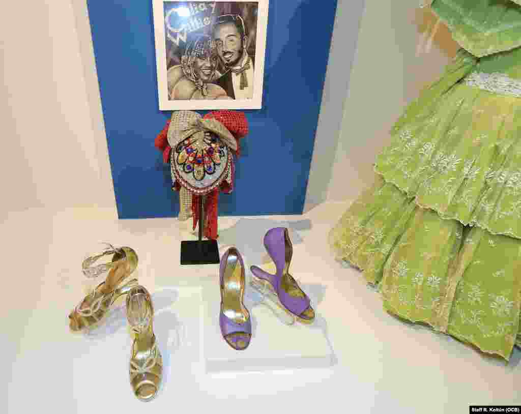 Fotografías, videos y artículos de la colección personal de Celia, se muestran en la exposición Por siempre Celia (Forever Celia) en el Museo de la Diáspora Cubana. Foto: OCB Roberto Koltun Staff.