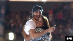 Enrique Iglesias y Jenifer Lopez en Los Angeles