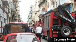 Derrumbe en Centro Habana. (Foto: Mario Hechavarría)