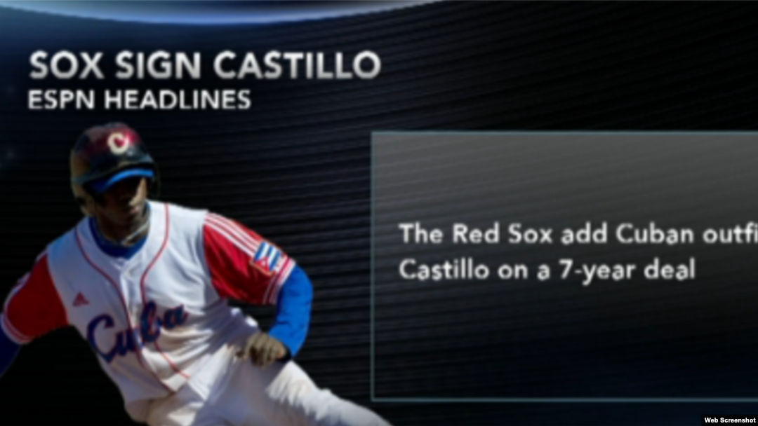 Rusney Castillo aterriza en Boston...