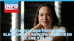 Machado exige fecha para elecciones y anticipa cambios en el CNE y el TSJ