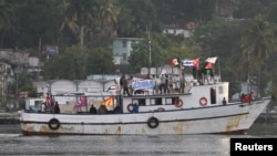 El "Convoy Nuestra América" arribó a La Habana el 24 de marzo pasado.