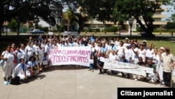 #TodosMarchamos del domingo 13 de marzo, antes de iniciar la marcha. Foto: Ángel Moya.