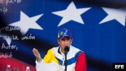 El líder de la oposición venezolana, el excandidato presidencial Henrique Capriles.