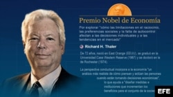 ESTADOUNIDENSE THALER, NOBEL DE ECONOMÍA POR ESTUDIOS DE ECONOMÍA CONDUCTUAL