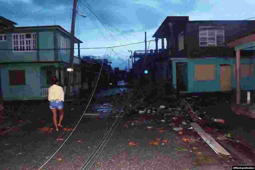 El impacto de Matthew en Baracoa. Foto Tomada de Radio Baracoa