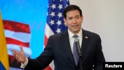 El secretario de Estado de Estados Unidos, Marco Rubio, en Barranquilla, durante su visita oficial a Colombia, el 8 de septiembre de 2026.