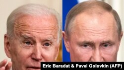 Los presidentes Joe Biden y Vladimir Putin.
