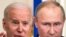 Los presidentes Joe Biden y Vladimir Putin.