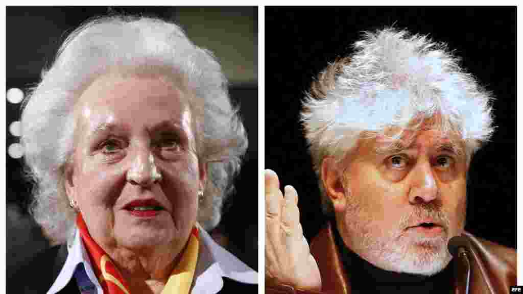 De izquierda a derecha y de arriba a abajo: Pilar de Borbón, hermana del rey Juan Carlos, el director de cine Pedro Almodóvar, el fútbolista Lionel Messi, y Micaela Domeq Beaumont, miembro de la familia Domecq , son algunas de las celebridades de España que aparecen en los Papeles de Panamá.