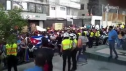 VIDEO: "Raúl Castro asesino", gritan cubanos en Quito