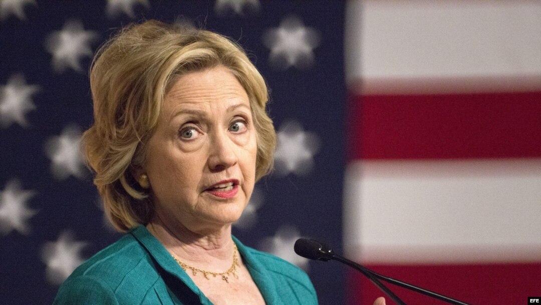 Clinton en FIU, en Miami.