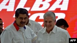Nicolás Maduro y Miguel Díaz-Canel en La Habana en diciembre del 2019 (Yamil Lage / AFP).