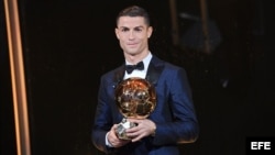 Cristiano Ronaldo, cinco veces ganador del Balón de Oro.