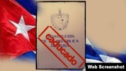 Imagen de la campaña "No Constitucion Cuba", en 2018.