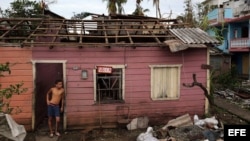 Casa afectada por el paso del huracán Matthew. (Archivo)