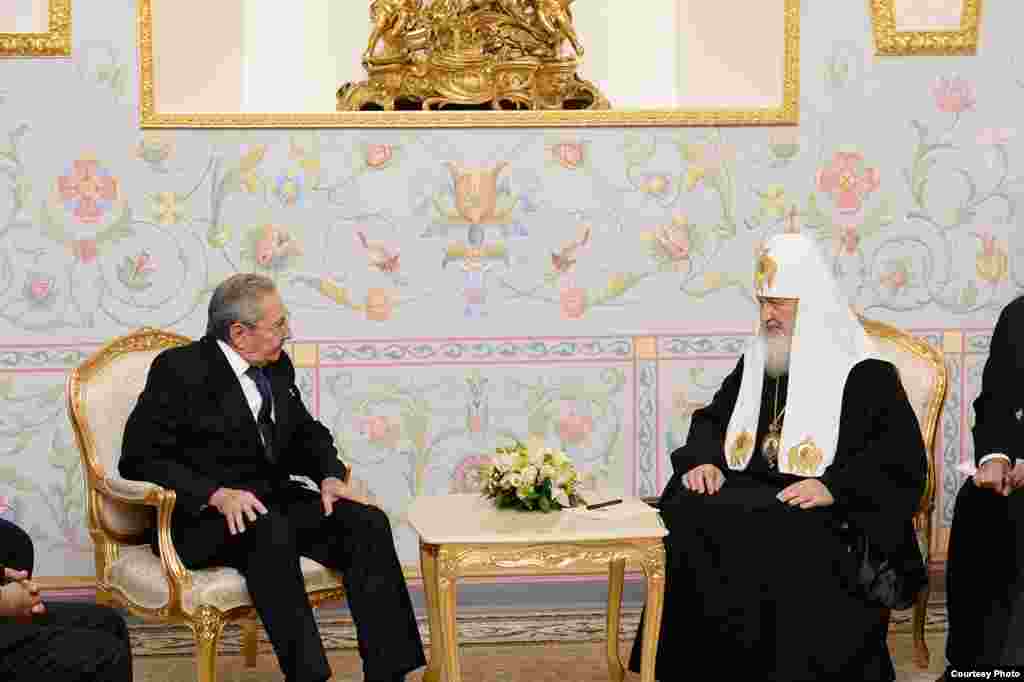 2015 - Reunión de Raúl Castro con el Patriarca ruso.