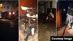 Incendio en La Habana Vieja.