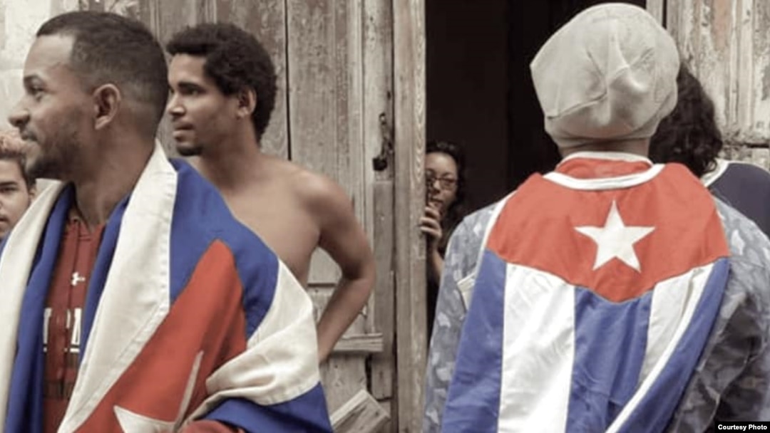 Maykel Osorbo y Luis Manuel Otero del Movimiento San Isidro.Tomado de Facebook Anamely Ramos González