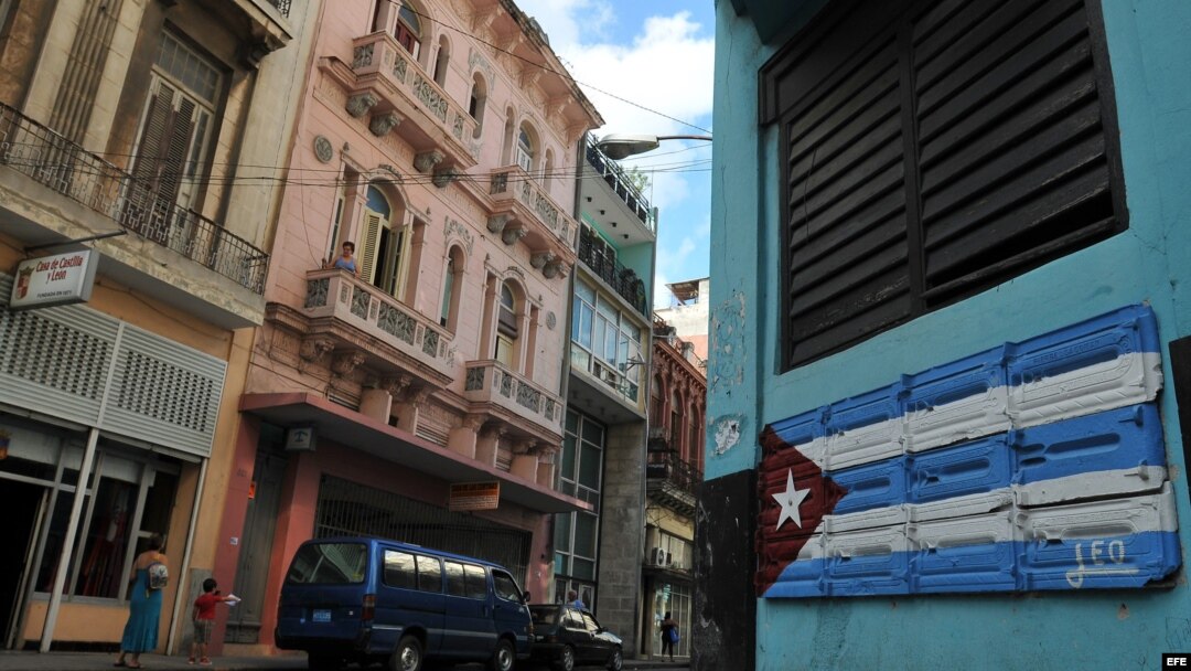 Vista de un sector residencial en La Habana, (Cuba). 