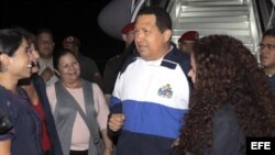 Chávez de regreso a Caracas
