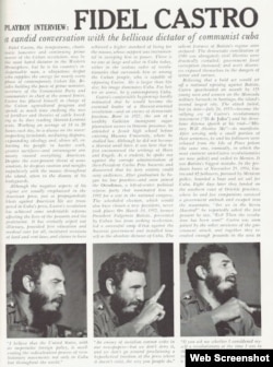La entrevista a Fidel Castro publicada por Playboy.