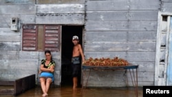 Inundaciones por huracán Milton en Batabanó. REUTERS/Norlys Perez