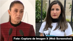 Presidenta de México, Claudia Sheinbaum, y Rosa María Payá, miembro de la Comisión Interamericana de Derechos Humanos (CIDH).