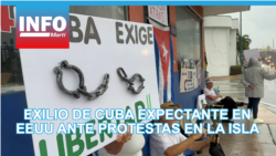 Exilio de Cuba se mantiene expectante en Estados Unidos ante protestas en la isla